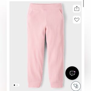 The Children's Place Pink Plush Ribbed Pants